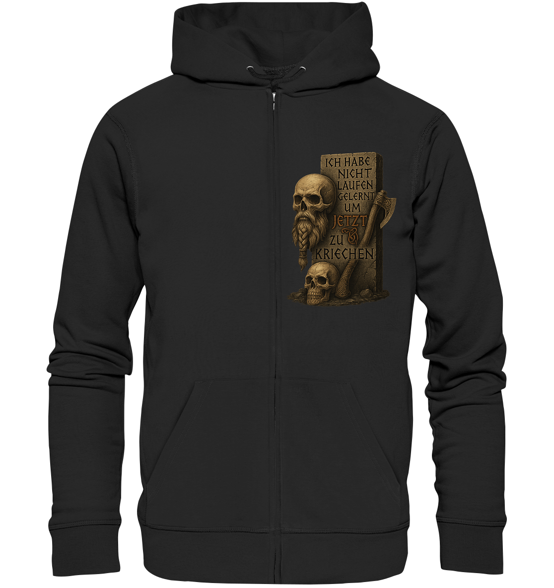 Niemals kriechen - Viking - Hooded Zipper Jacke