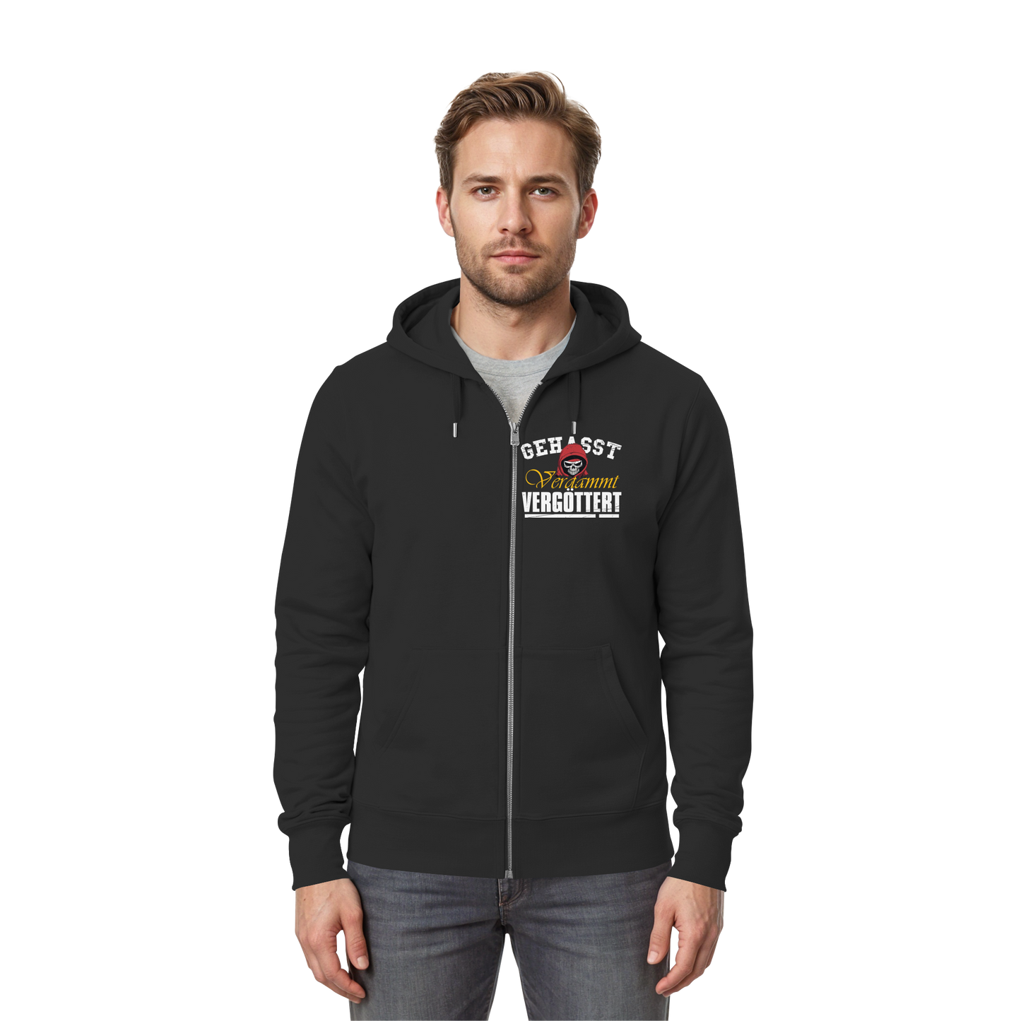 Gehasst Verdammt Vergöttert - Skull - Hooded Zipper Jacke