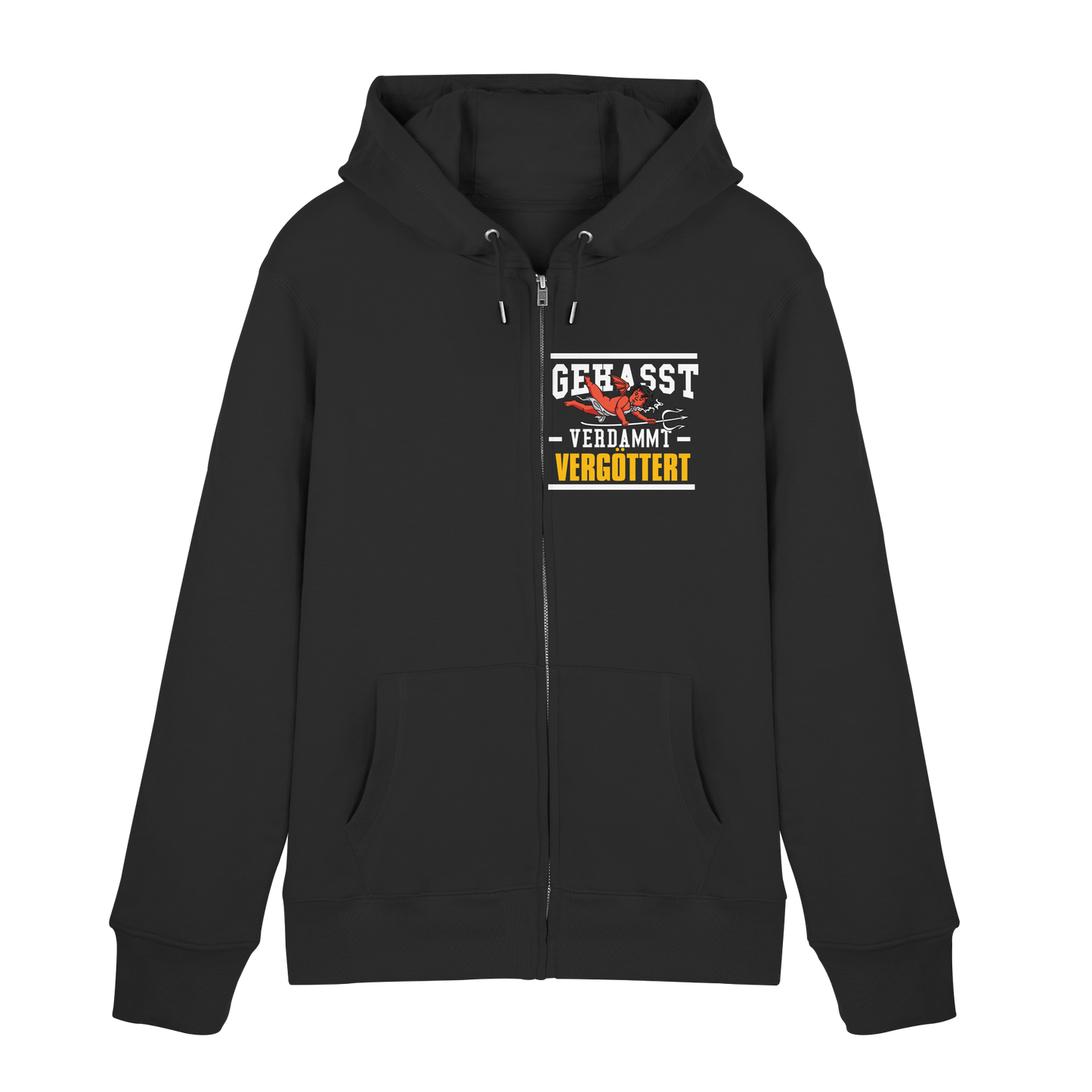 Gehasst Verdammt Vergöttert - böhser Engel - Hooded Zipper Jacke