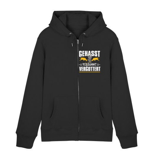 Gehasst Verdammt Vergöttert - Skelett mit Flügeln - Hooded Zipper Jacke