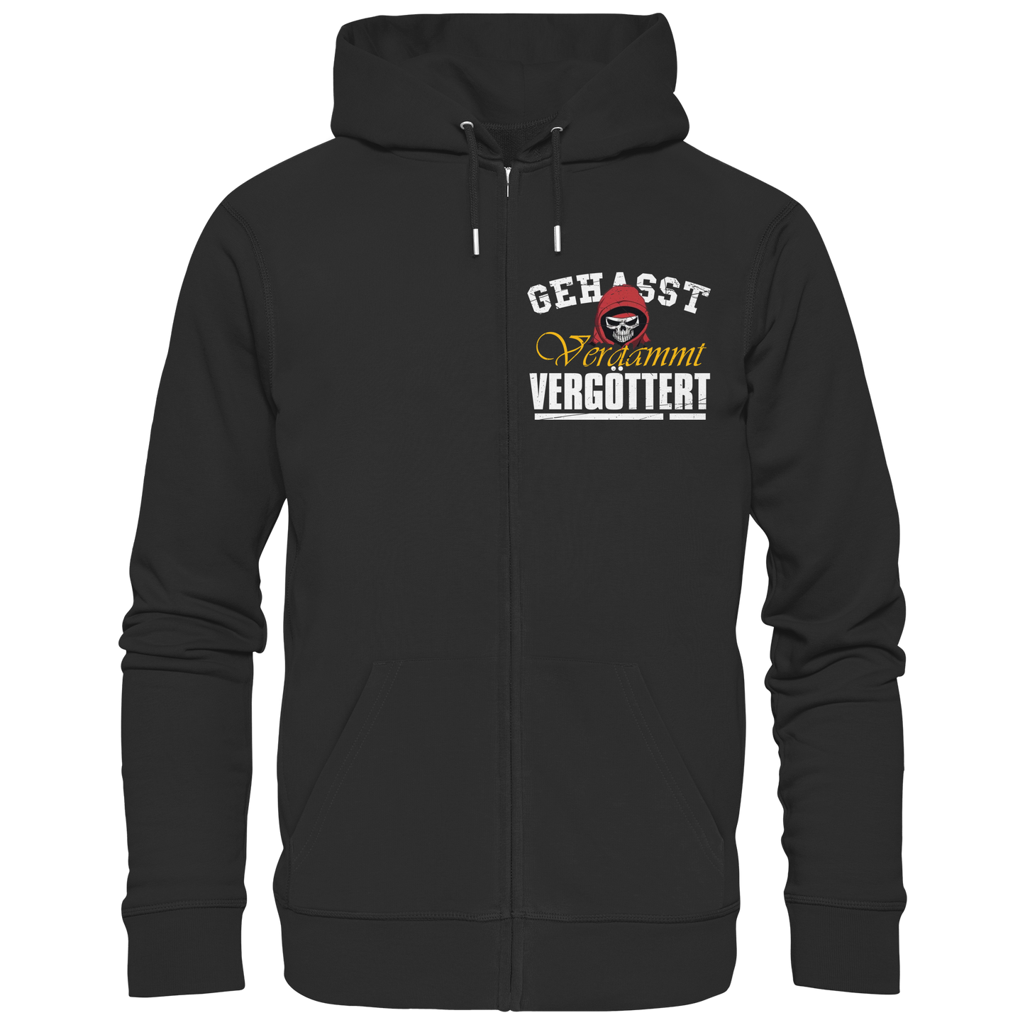 Gehasst Verdammt Vergöttert - Skull - Hooded Zipper Jacke