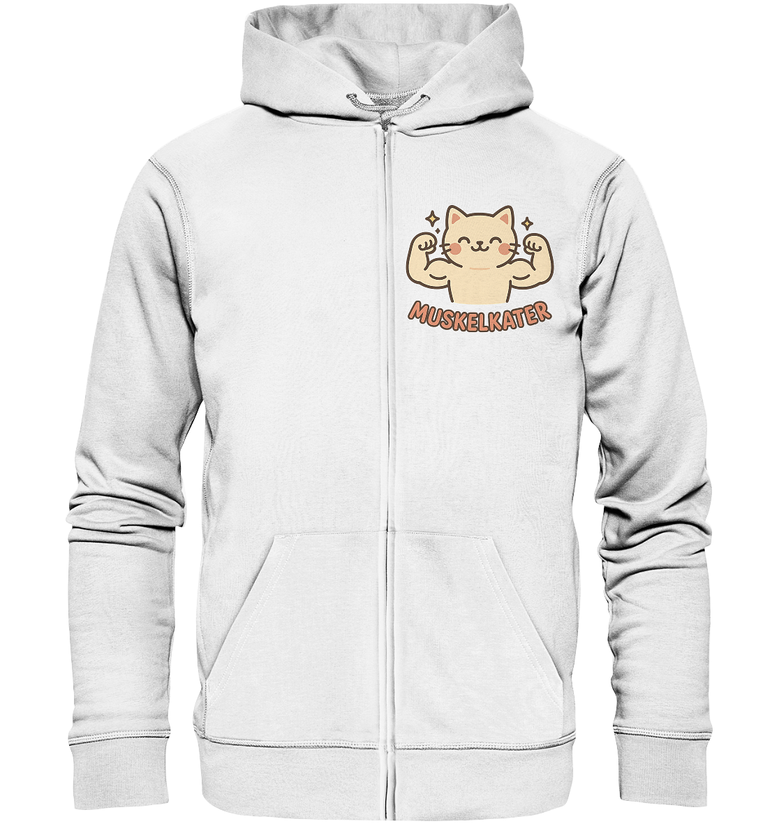 Muskelkater - Kawaii Cat - Hooded Zipper Jacke