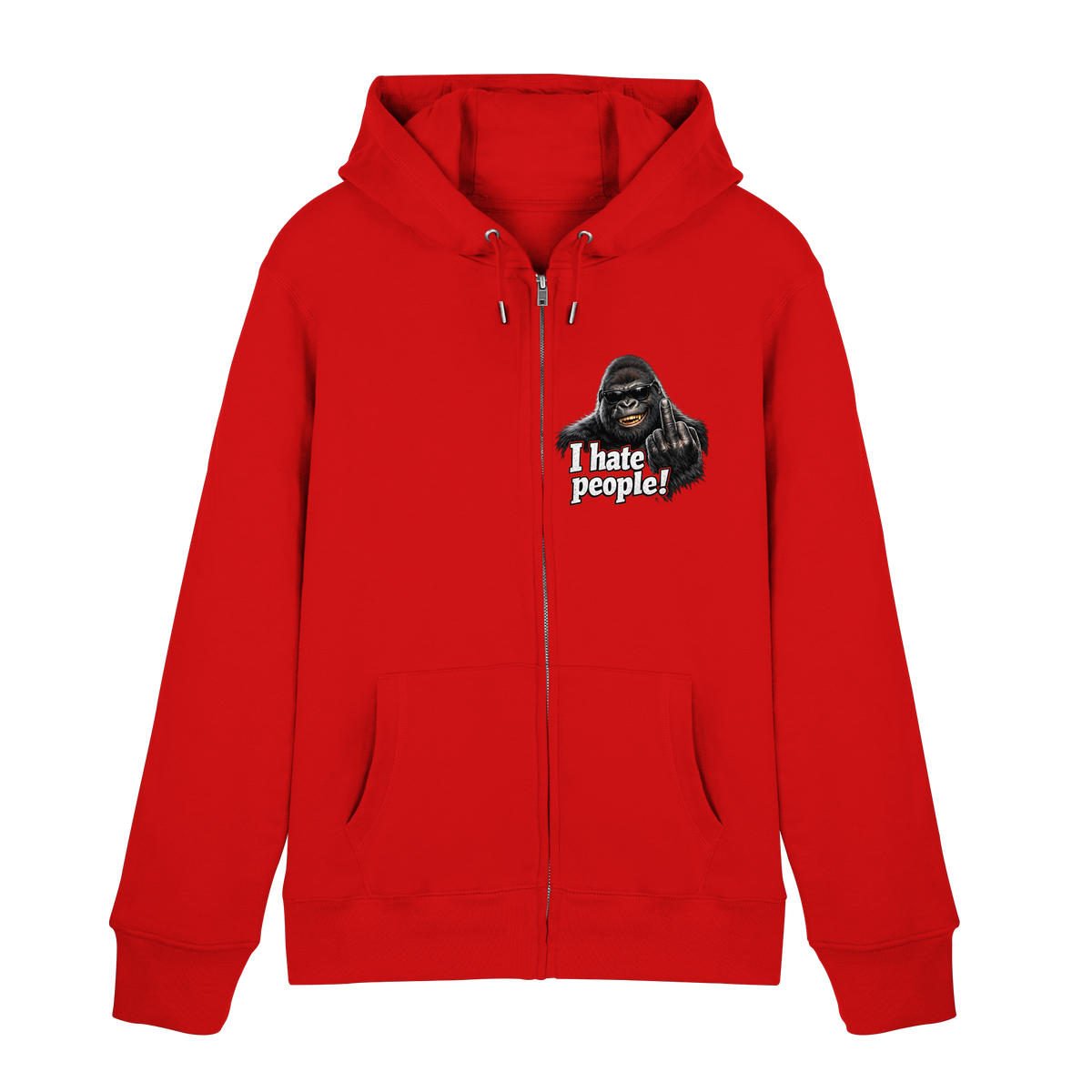 I hate people! - Hooded Zipper