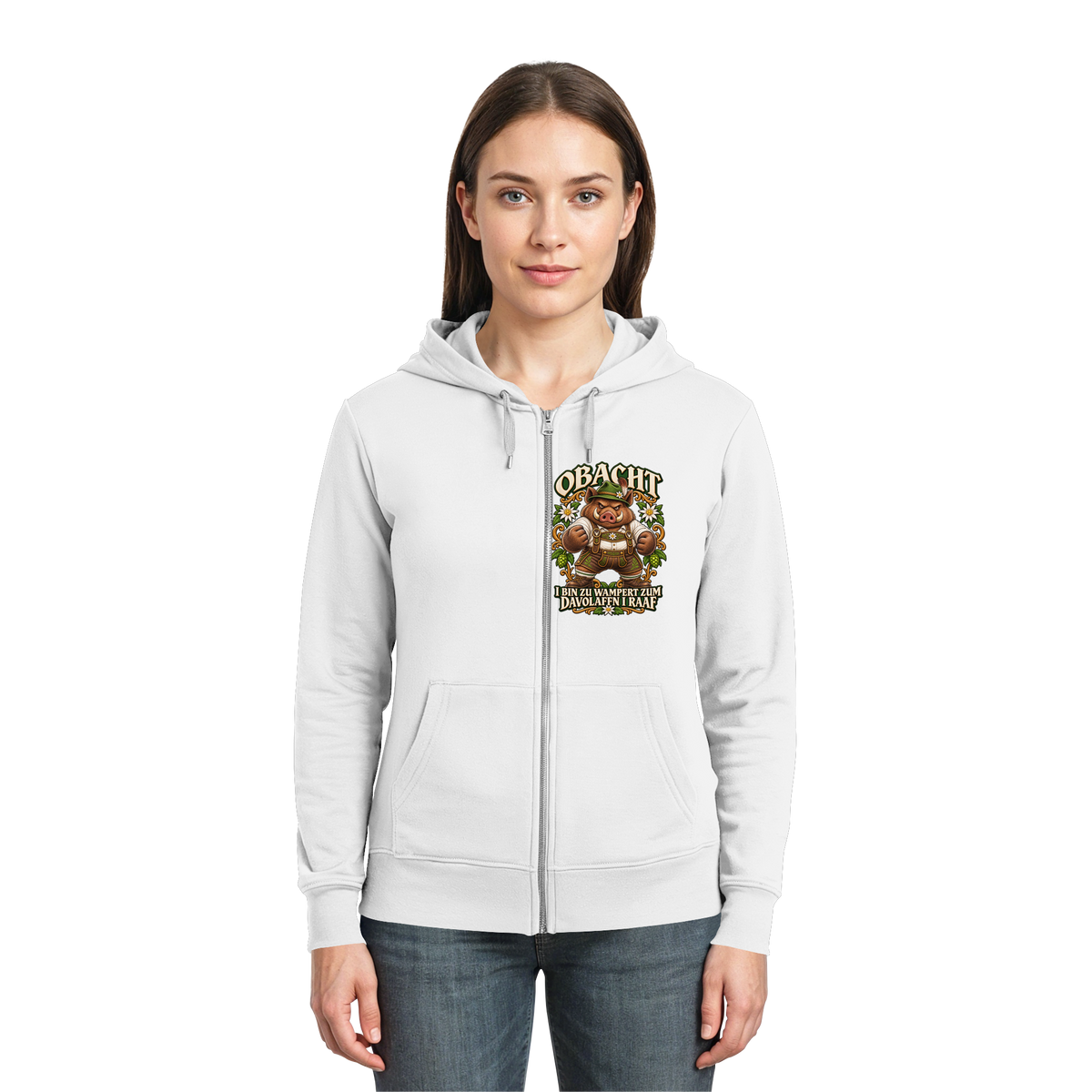 Obacht - I bin zu wampert - Hooded Zipper