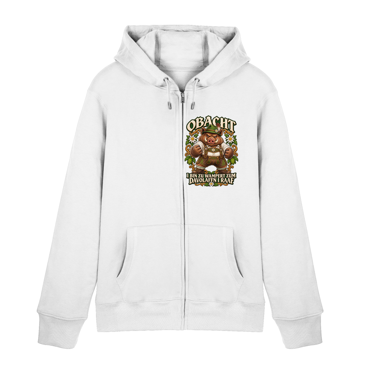 Obacht - I bin zu wampert - Hooded Zipper