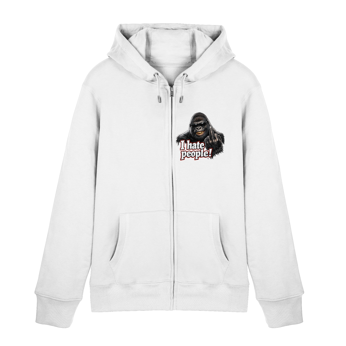 I hate people! - Hooded Zipper