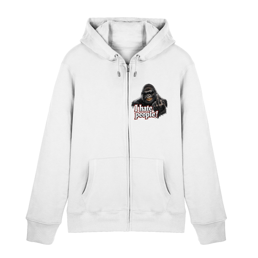 I hate people! - Hooded Zipper