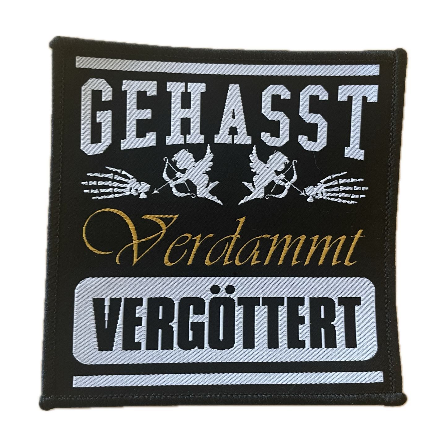 Gehasst Verdammer Vergöttert - Engel Aufnäher / Aufbügler