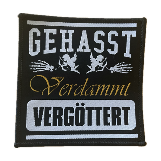 Gehasst Verdammer Vergöttert - Engel Aufnäher / Aufbügler