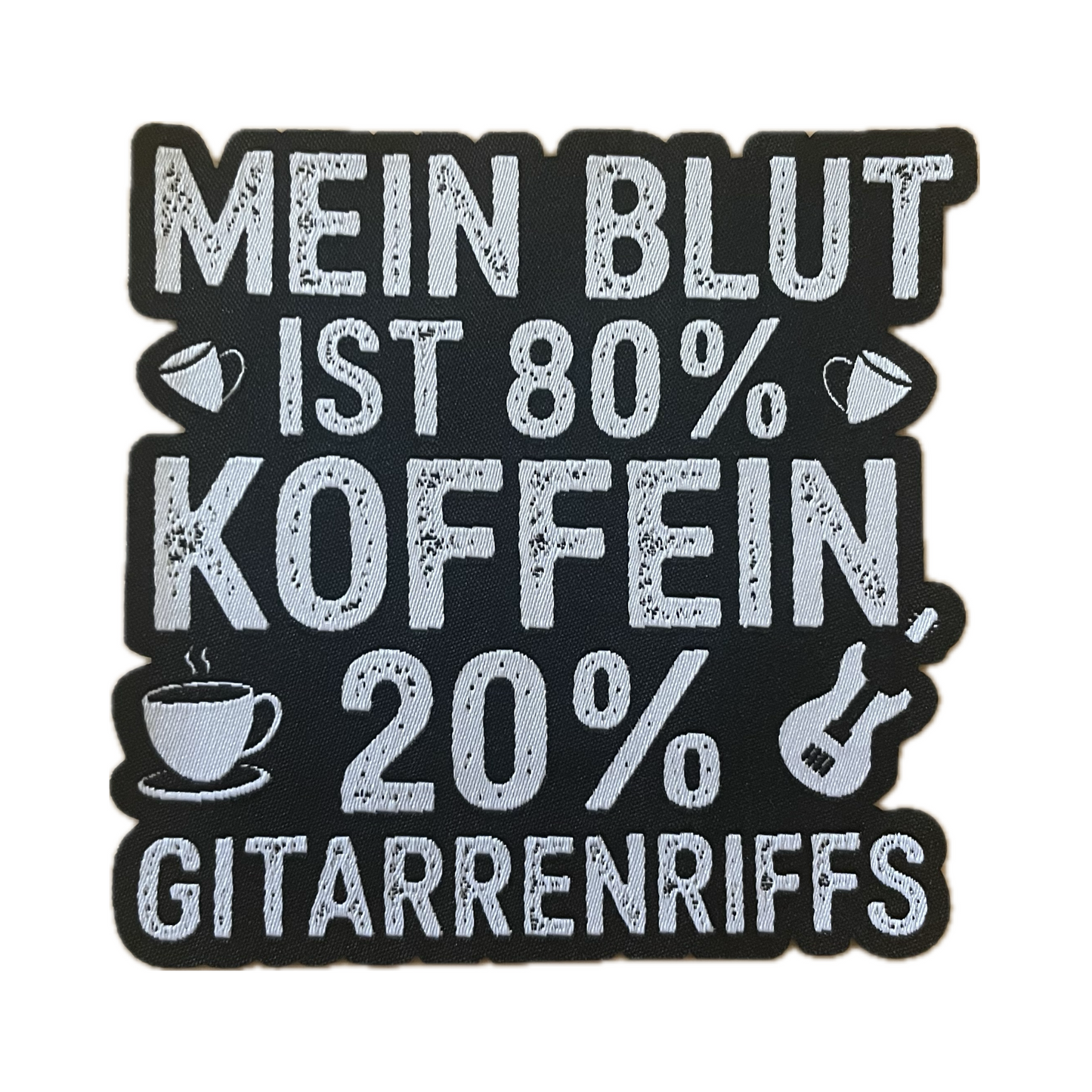 Koffein & Kaffee Junkie Aufnäher / Aufbügler