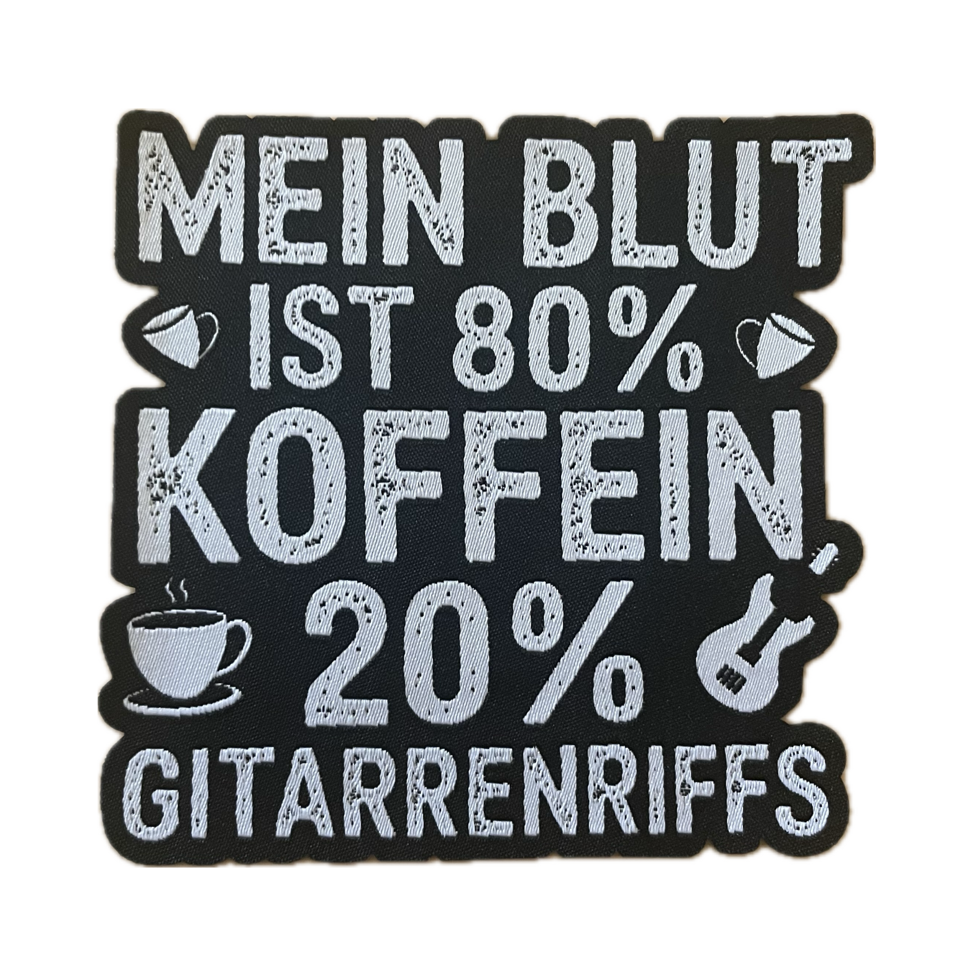 Koffein & Kaffee Junkie Aufnäher / Aufbügler
