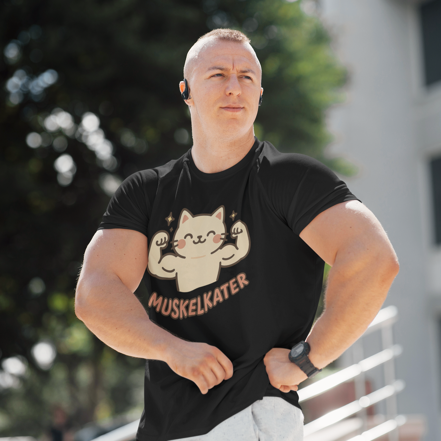 Muskelkater - Kawaii Cat - T-Shirt